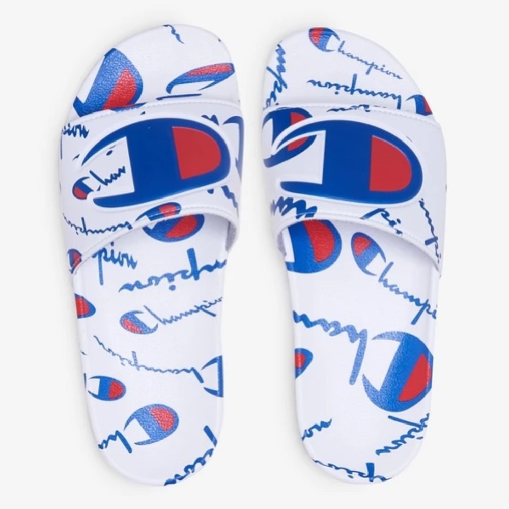 Champion IPO Warped White Slides